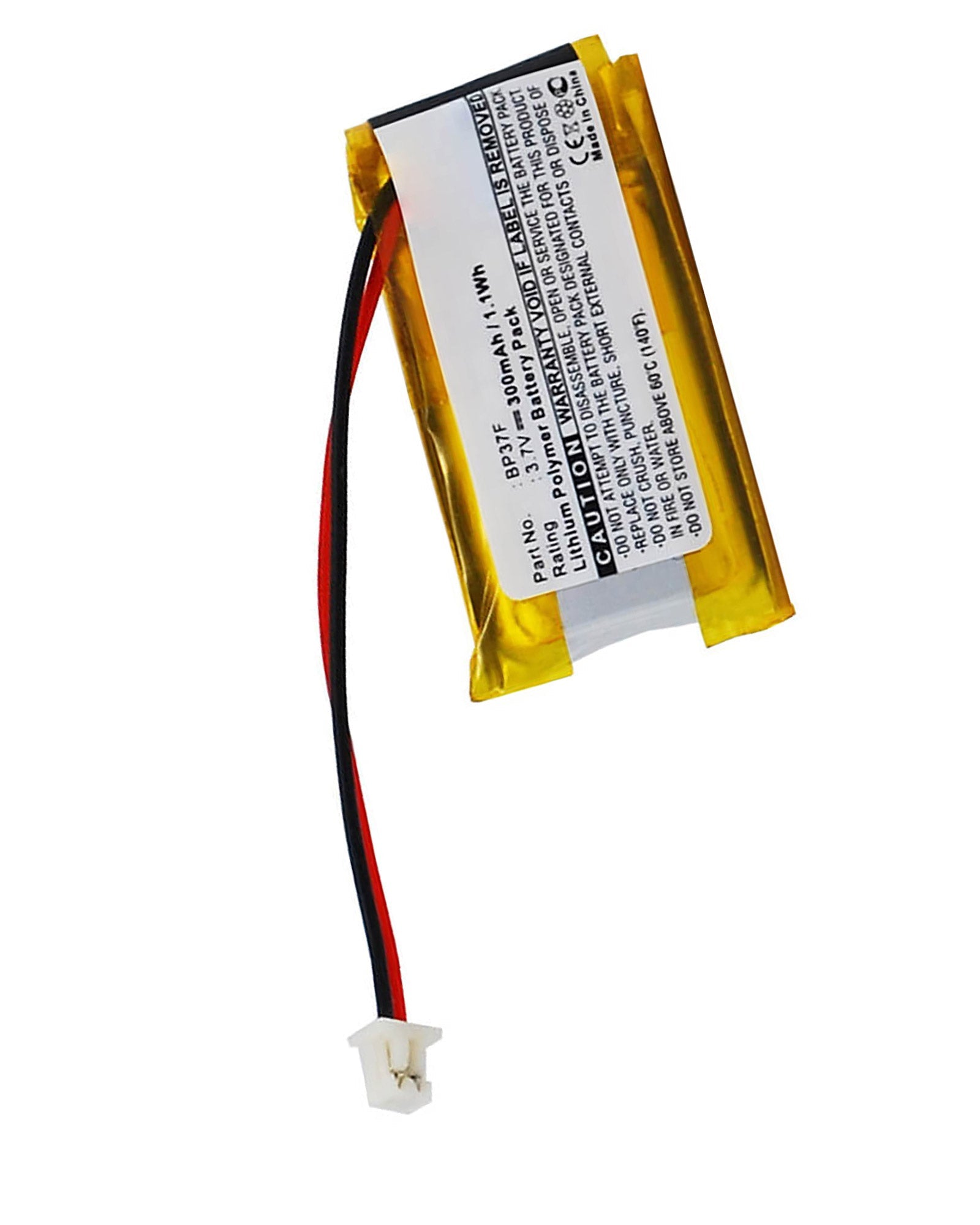 Batteria 300mAh Per Collari Dogtra EF3000 Gold, IQ, IQ Plus, Sostituisce BP37F BP37R