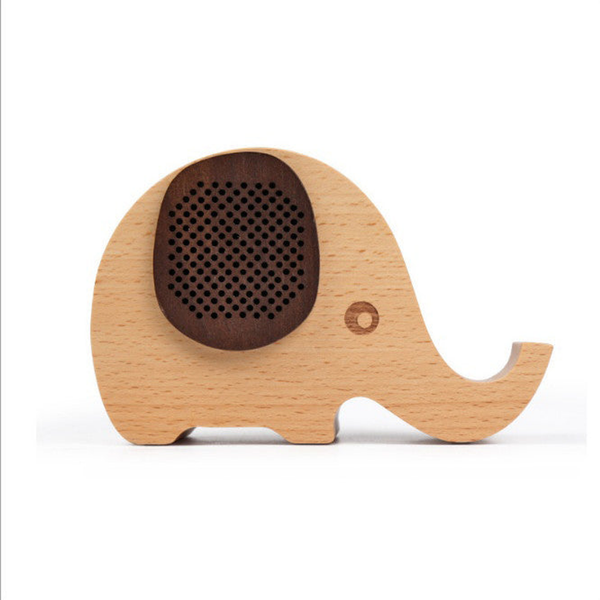 WOODSY GOODSY 2 IN 1 Bluetooth Speaker And Cell Phone Stand Elephant Trunk