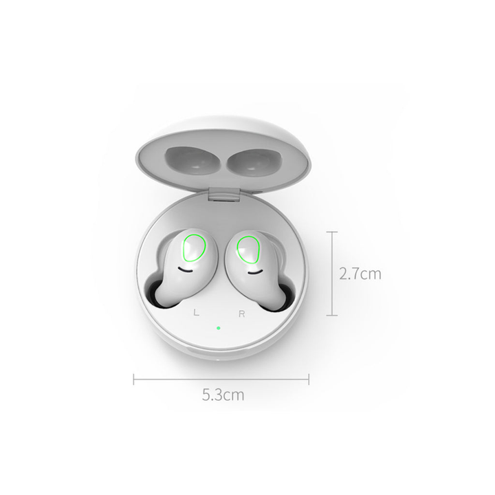 All Charged Up Bluetooth Earbuds With Wireless Charging Pad White-4