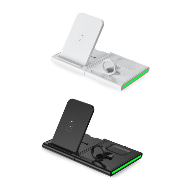 Magnetic Power Tiles 4 In 1 Wireless Charging Station White