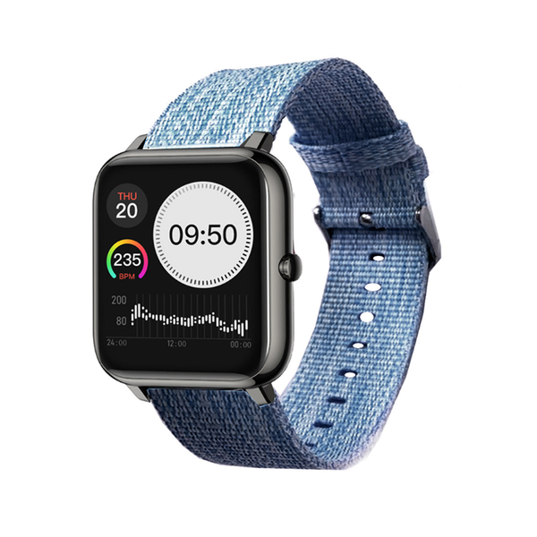 Medley Wellness And Sports Activity Tracker Watch With Melange And Urban Belt Washed Blue