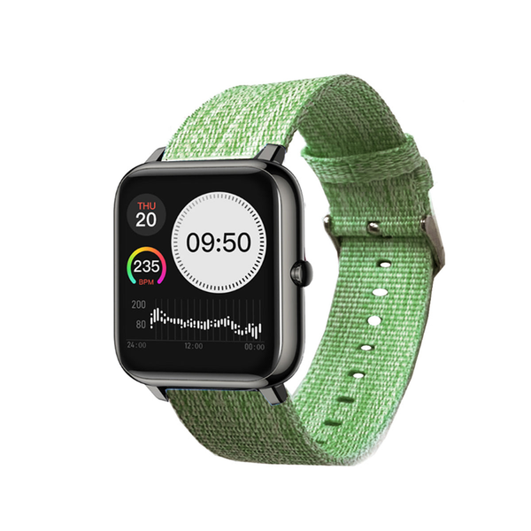 Medley Wellness And Sports Activity Tracker Watch With Melange And Urban Belt Lime Green