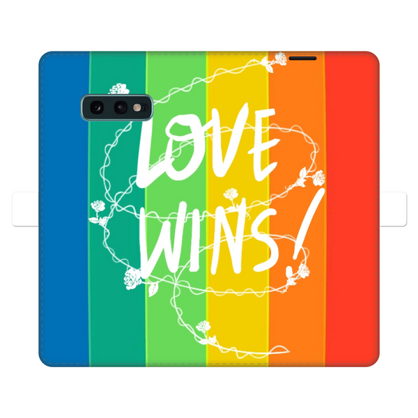 Love Wins Fully Printed Wallet Cases Black&White Samsung Galaxy S10E Fully Printed Wallet Case m7sv61