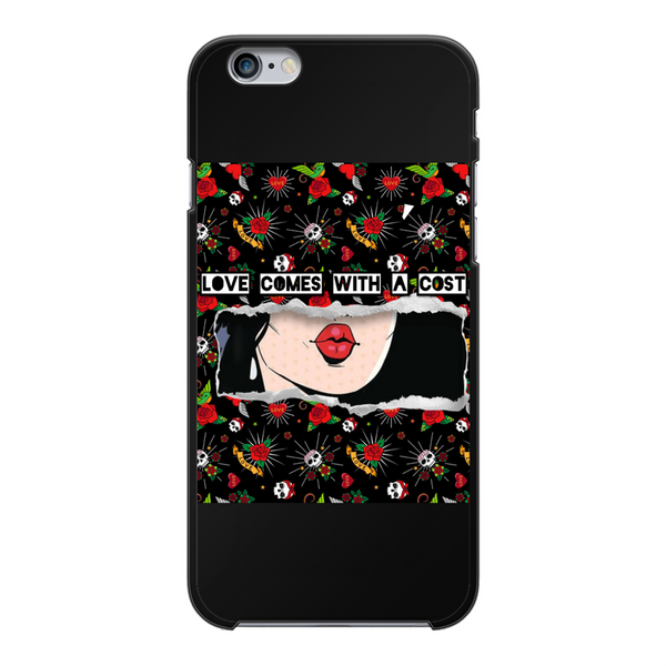 Love Cost Back Printed Hard Phone Case Black Apple iPhone 6-6s
