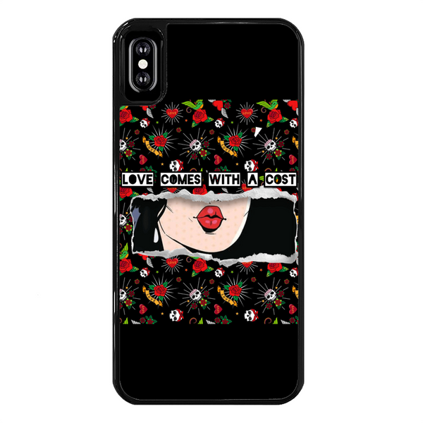 Love Cost Back Printed Hard Phone Case Black Apple iPhone Xs Max