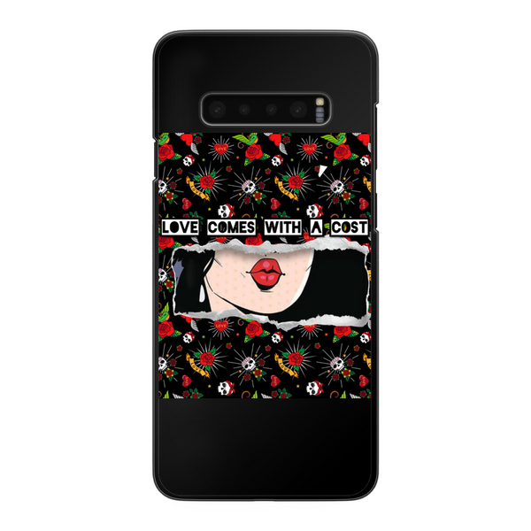 Love Cost Back Printed Hard Phone Case Black Samsung Galaxy S9