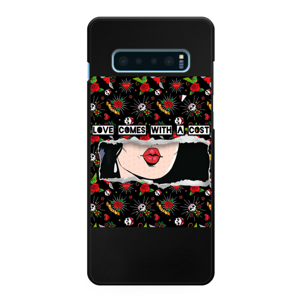 Love Cost Back Printed Hard Phone Case Black Samsung Galaxy S10 Plus