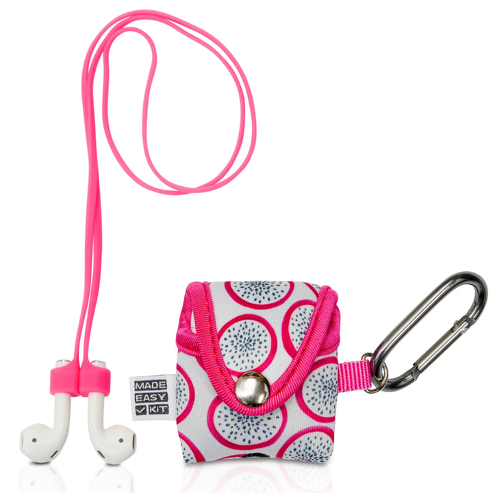 Made Easy Kit Apple AirPods Case Cover Protective Skin Pink Dragon Fruit