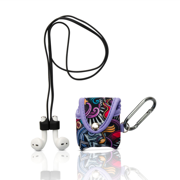 Made Easy Kit Apple AirPods Case Cover Protective Skin Purple Music Lover