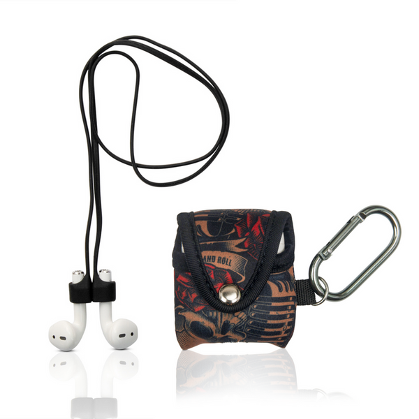 Made Easy Kit Apple AirPods Case Cover Protective Skin Skulls & Music