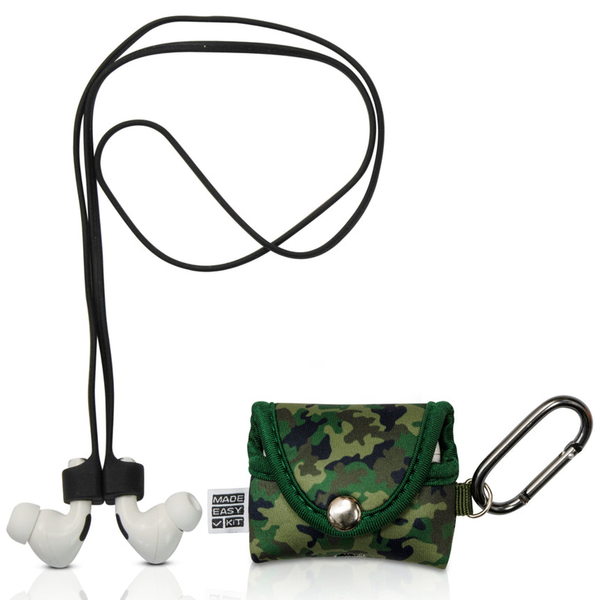 Made Easy Kit Apple AirPods Pro Case Cover Protective Skin Camo Dark Green