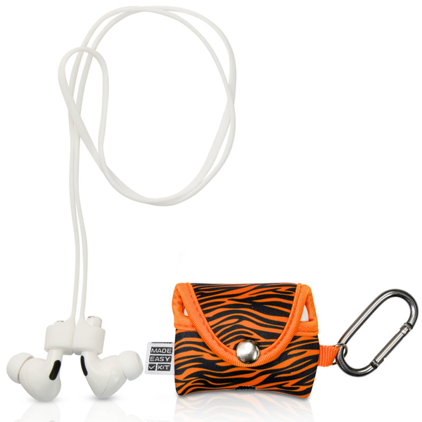 Made Easy Kit Apple AirPods Pro Case Cover Protective Skin Orange Tiger