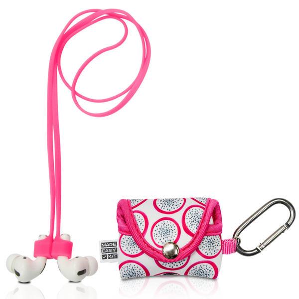Made Easy Kit Apple AirPods Pro Case Cover Protective Skin Pink Dragon Fruit