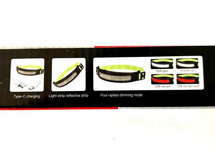 Super Bright Head Mounted Headlamp Type-C 4 Modes-4