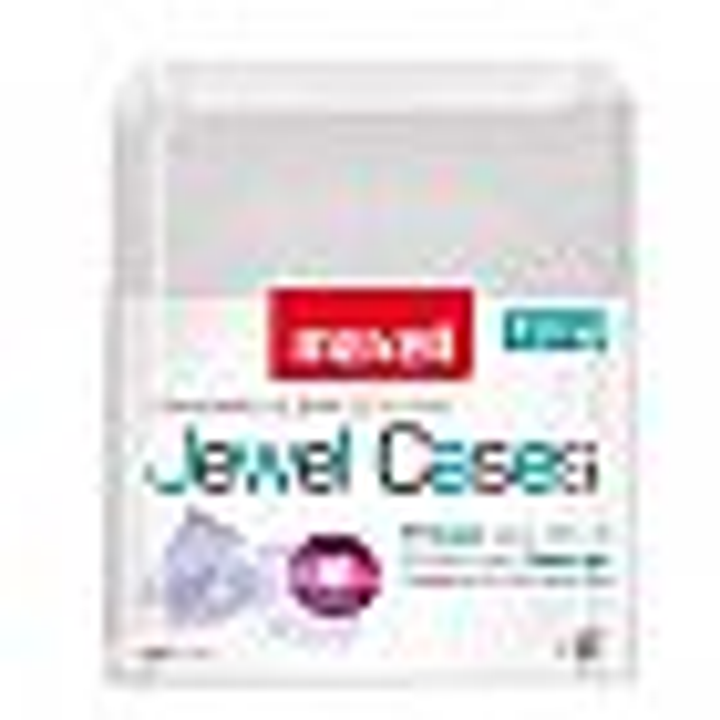 Maxell CD-360 Storage Case, Jewel Box, Clear,12pk
