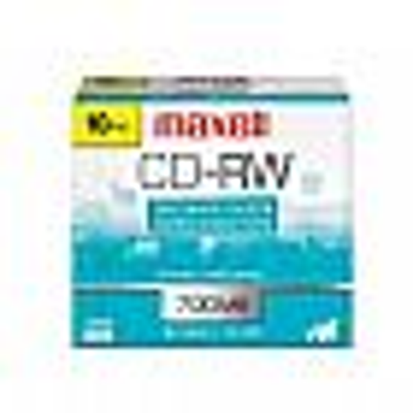 Maxell CD-R/W, 80 min, Branded, Jewel, 1x-4x,