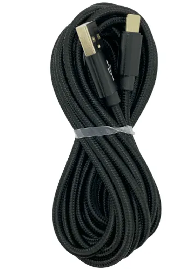 10Ft Braided USB Charger Compatible for Iphone black-2