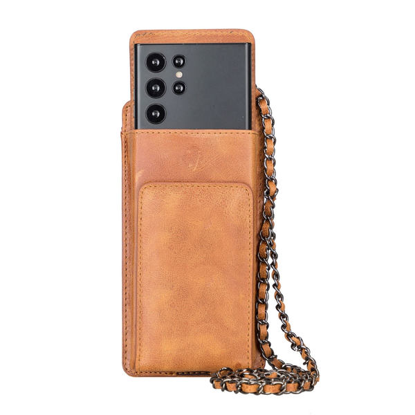 Lovell Crossbody Leather Phone Wallet Tiguan Tan
