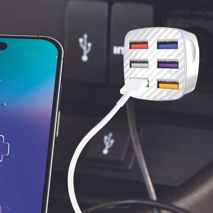 12V USB-A 18 Watt Car Charger - White-3