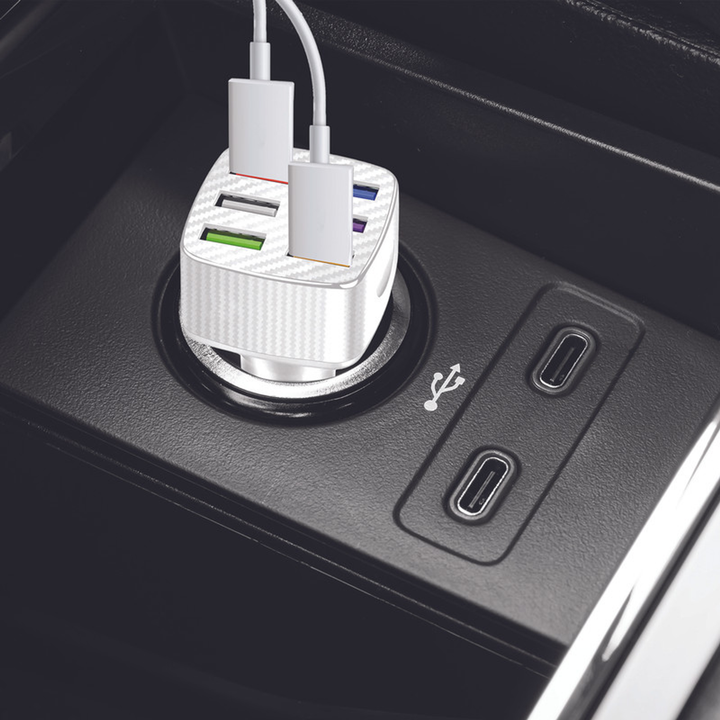 12V USB-A 18 Watt Car Charger - White-5