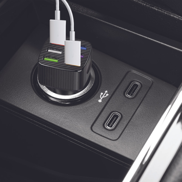 12V USB-A 18 Watt Car Charger - Black-4