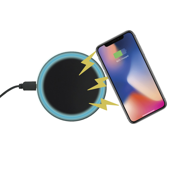 10 Watt Wireless Fast Charging Pad - Black-2