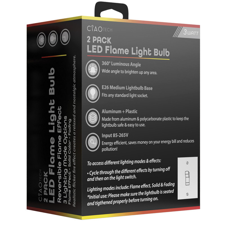 2 Pack LED Flame Light Bulb-2