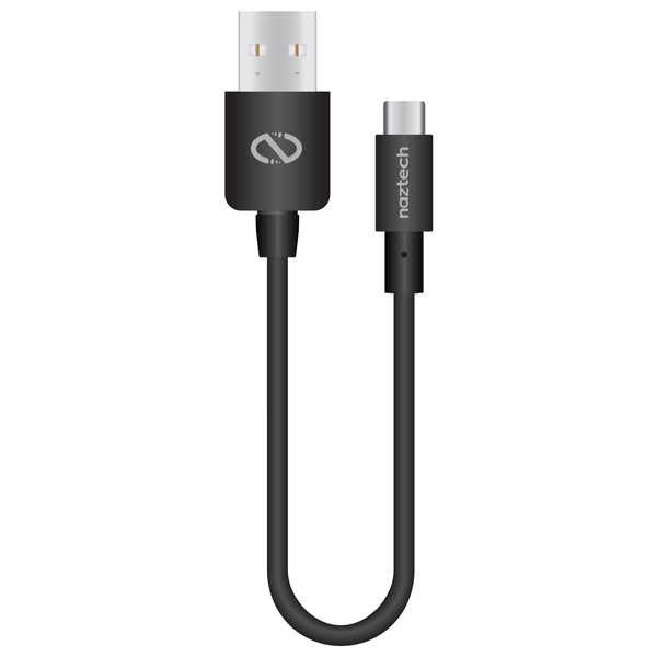 Naztech USB-A to USB-C 2.0 Charge/Sync Cable 6in Black