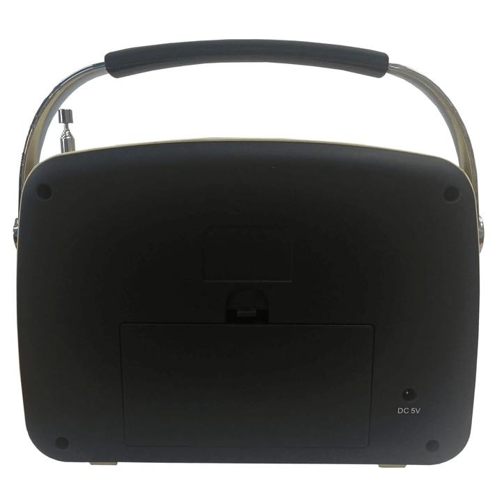 Supersonic Multi-Function Bluetooth Retro Speaker with Rechargeable Battery Black-2