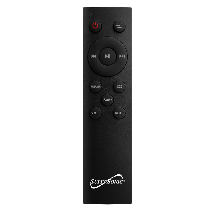 Supersonic 30-inch Optical Bluetooth 2.0 Channel Soundbar with Dual AUX Inputs-5