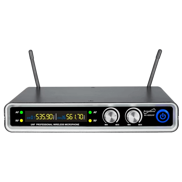 Supersonic UHF Dual Fixed Channel Professional Wireless Microphone-2