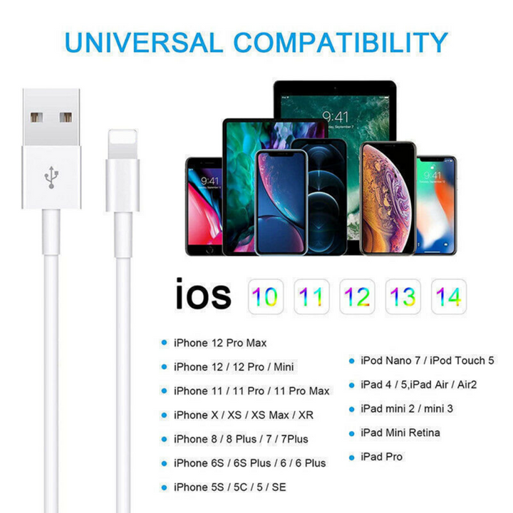 10FT Long USB Data Cable For iPhone-3
