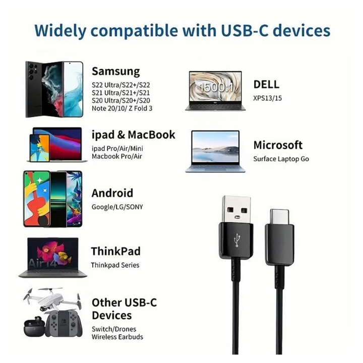 2x 6FT Usb-C Charging Data Cable Black-4