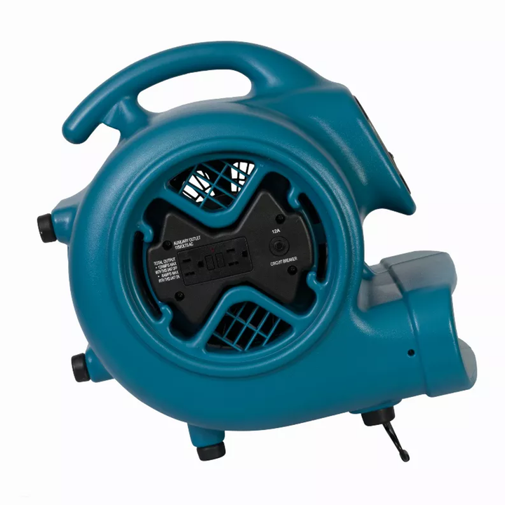 XPOWER CFM 3 Speed Air Mover, Carpet Dryer, Floor Fan, Blower Blue p-600a 1/3 hp 2400-8