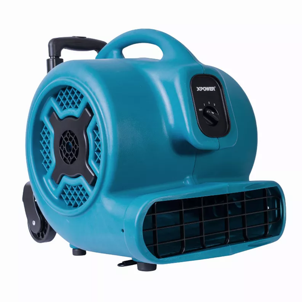 XPOWER X-830H 1 HP Air Mover, Carpet Dryer, Floor Fan, Blower with Telescopic Handle and Wheels-4