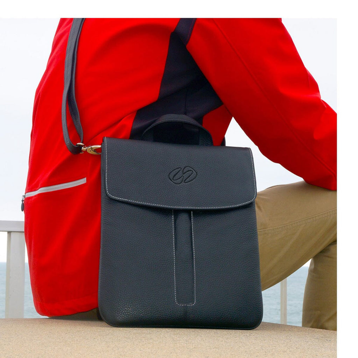 MacCase Premium Leather iPad Shoulder Bag -Black-5