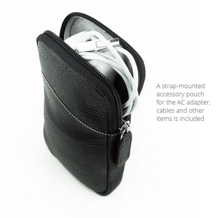 MacCase Premium Leather iPad Shoulder Bag -Black-6