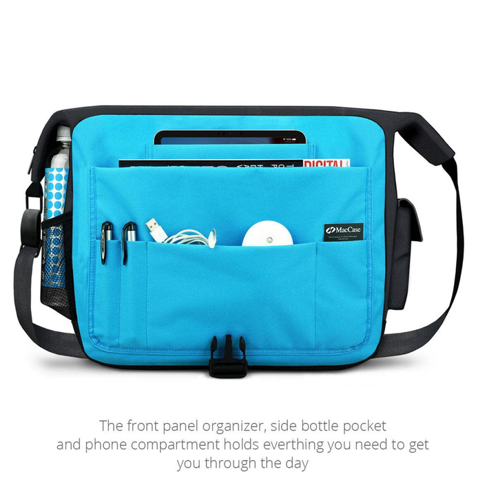 MacCase Eco-Friendly MacBook 13 Messenger Bag -Black-5