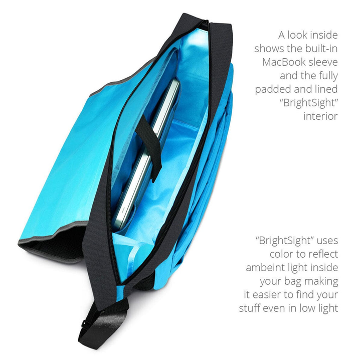 MacCase Eco-Friendly MacBook 13 Messenger Bag -Black-6