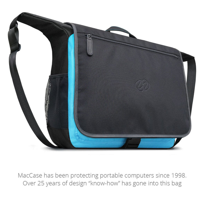 MacCase Eco-Friendly MacBook 13 Messenger Bag -Black-8