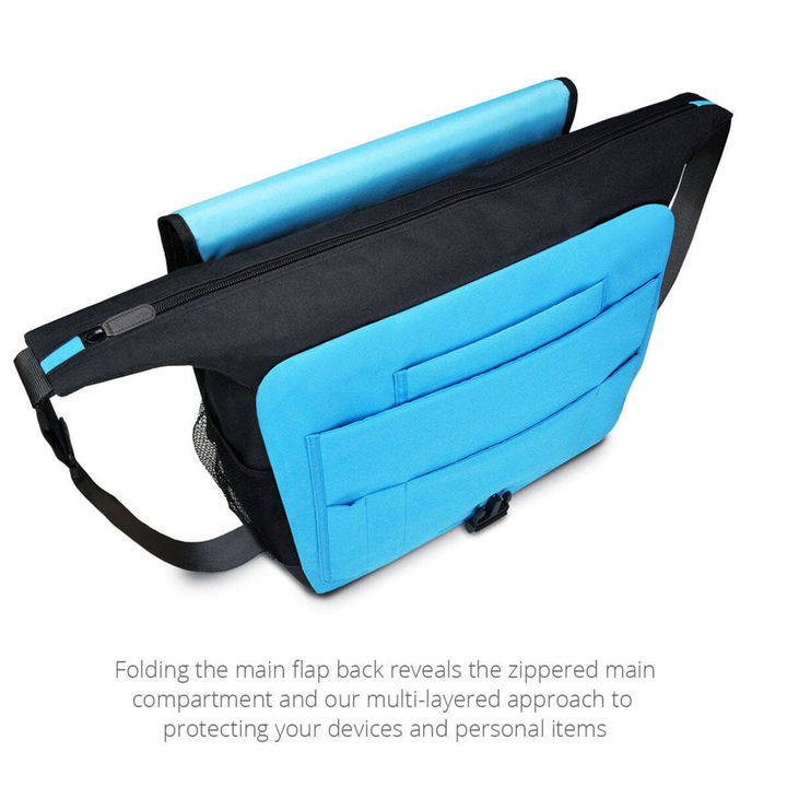 MacCase Eco-Friendly MacBook 16 Messenger Bag -Black-3