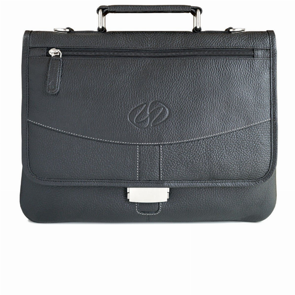 MacCase Premium Leather iPad Pro Briefcase 1 Black