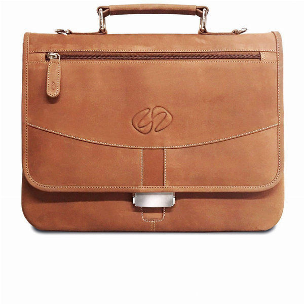 MacCase Premium Leather iPad Pro Briefcase 1 Brown