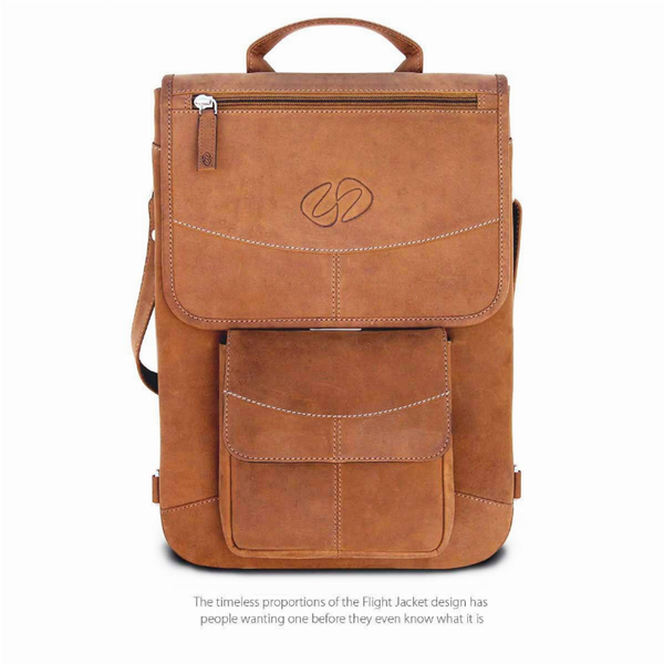 MacCase Premium Leather MacBook Pro Flight Jacket Brown 13"