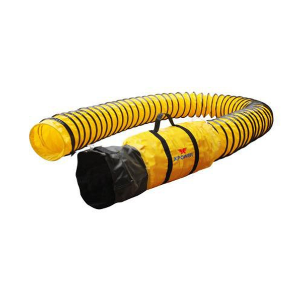 XPOWER Extra Flexible 8" Diameter 25 Ft Ventilation PVC DUCT HOSE-4
