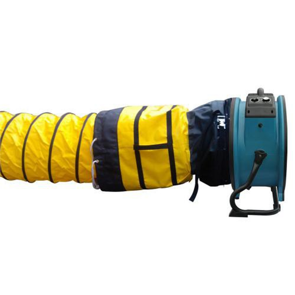 XPOWER Extra Flexible Diameter Ventilation PVC DUCT HOSE Yellow 25ft 16"-4