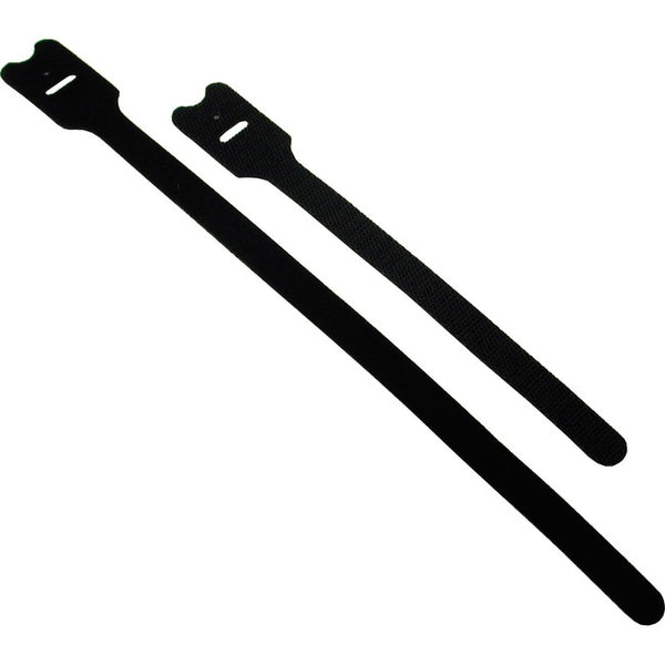 C2G 8in Screw-mountable Hook-and-Loop Cable Ties - 10pk