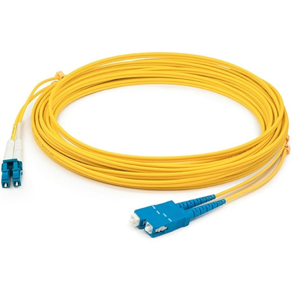 AddOn 9m LC (Male) to SC (Male) Yellow OS1 Duplex Fiber OFNR (Riser-Rated) Patch Cable