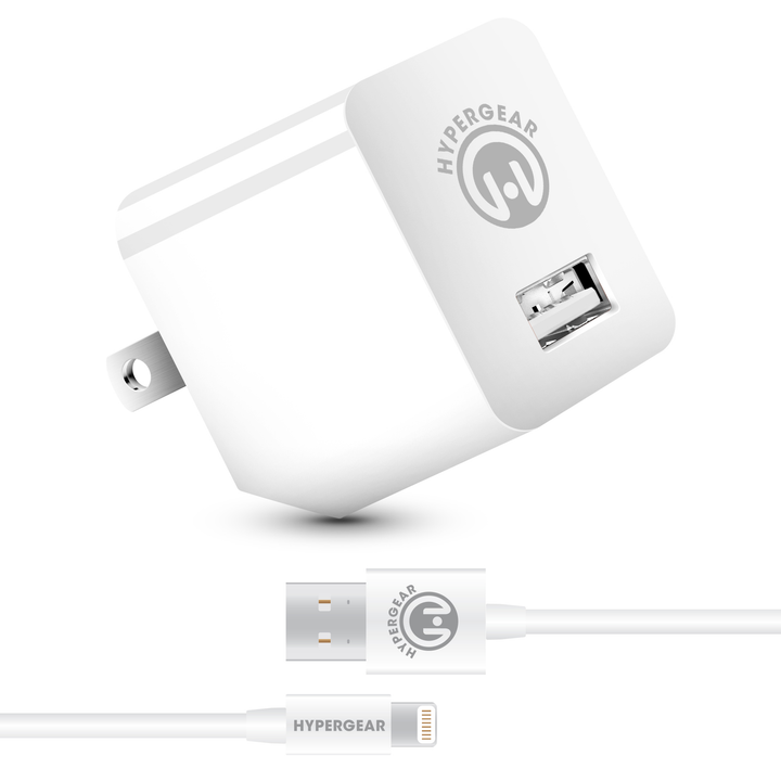 2.4A Wall Charger with MFi Lightning 4ft Cable