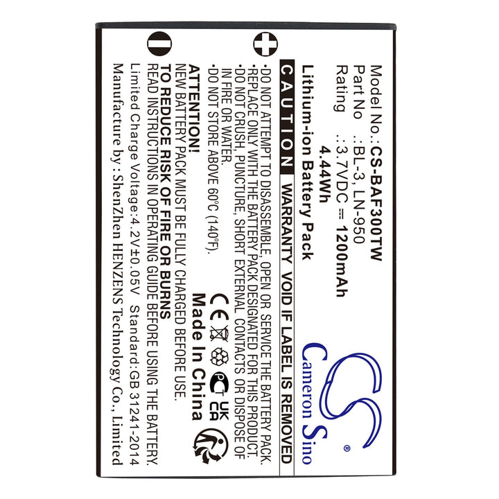 Battery for CS-BAF300TW-3